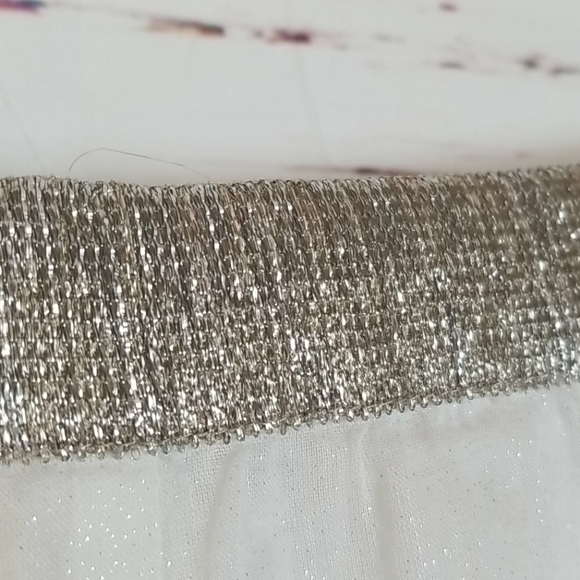 CYNTHIA VINCENT // boho peasant silver beaded tiered maxi skirt - Picture 10 of 16